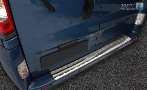 Avisa ezüst szatén acél lökhárítóvédő NISSAN PRIMASTAR 2001-2014, OPEL VIVARO I 2001-2014, RENAULT TRAFIC II 2001-2014