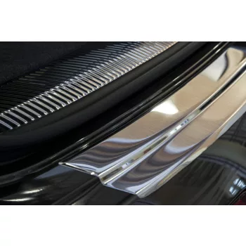   Avisa ezüst szatén acél lökhárítóvédő AUDI Q7 II/S-line 2015-2019, FL2019-2024 Fl.2024