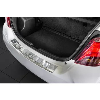   Avisa ezüst szatén acél lökhárítóvédő TOYOTA YARIS III hatchback FL2014-2017, FL2017-2019