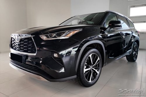 Avisa lökhárítóvédő "HYBRID" dombornyomott TOYOTA HIGHLANDER IV( XU70) 2019->acel ezüst szaten