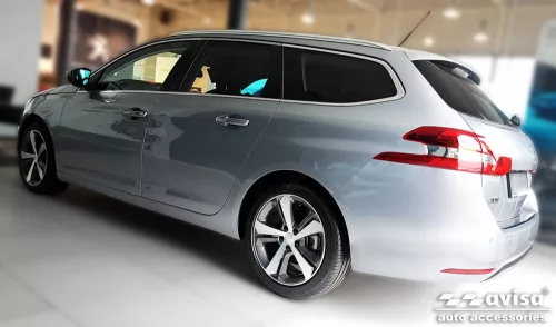 Avisa ezüst szatén acél lökhárítóvédő PEUGEOT 308 II SW combi 2013-2017, FL2017-2021