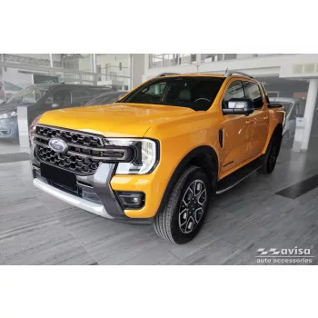   Avisa fekete 3 mm bordázott alumínium lábtámasz FORD RANGER VI 2020->