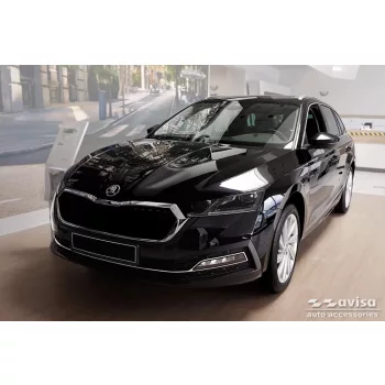  Avisa ezüst szatén acél lábtámasz SKODA OCTAVIA IV liftback/combi 2019 - 2024 FL 2024->
