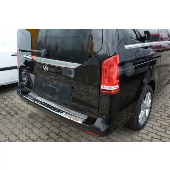   Avisa ezüst tüköracél lökhárítóvédő MERCEDES V Class W447/VITO III/Marco Polo 2014-2019, FL2019-2024, FL 2024->