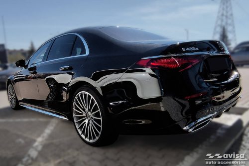 Avisa lökhárítóvédő MERCEDES S Class VII limousine 2020->acél ezüst fényes