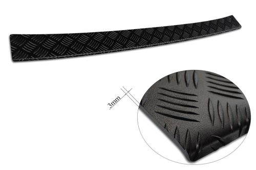 Avisa fekete matt 3 mm bordázott alumínium lökhárítóvédő VOLKSWAGEN TRANSPORTER T6, Caravelle T6 2015-2024