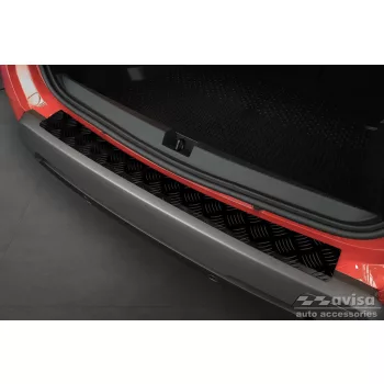   Avisa fekete matt 3 mm bordázott alumínium lökhárítóvédő DACIA DUSTER II 2017-2021, FL2021-2024
