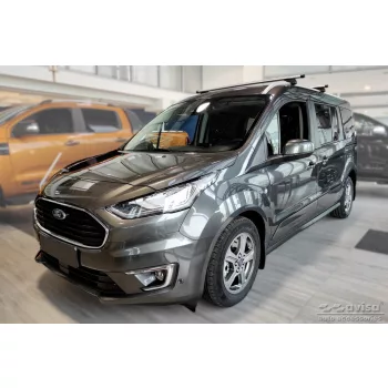  Avisa fekete matt 3 mm bordázott alumínium lökhárítóvédő FORD TRANSIT/TOURNEO Connect II 2014-2017, FL2017-2022