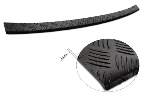 Avisa fekete matt 3 mm bordázott alumínium lökhárítóvédő VOLVO XC90 II 2015-2019 FL.2019 - 2024 FL.2024->