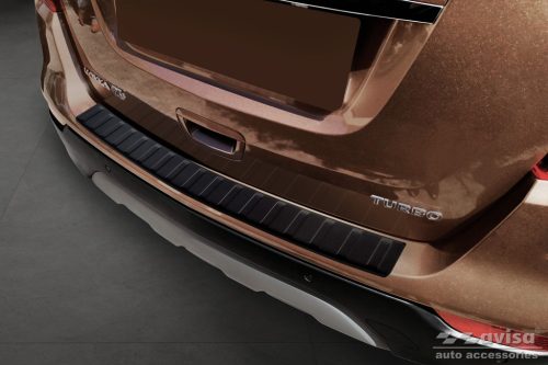 Avisa fekete matt acél lökhárítóvédő OPEL MOKKA X FL2016->