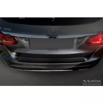   Avisa fekete matt acél lökhárítóvédő MERCEDES C Class W205 T-model 2014-2018, FL2018-2021