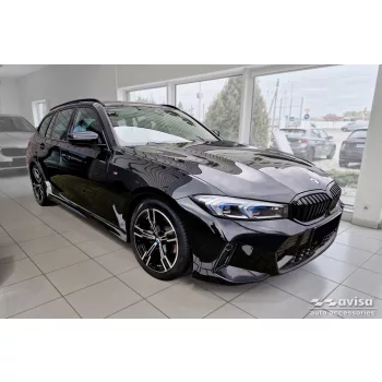   Avisa fekete matt acél lökhárítóvédő BMW 3 G21 VII Touring M-pakiet 2022->