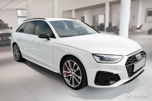 Avisa fekete matt acél lökhárítóvédő AUDI A4 B9 Avant/S-line 2015-2019, FL2019->, AUDI S4 Avant 2015-2019, FL.2019->