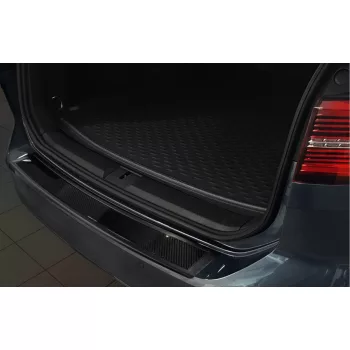   Avisa fekete acél, fekete karbon acél és karbon lökhárítóvédő VOLKSWAGEN PASSAT B8 variant/R-line/Alltrack/GTE 2014-2019, FL2019->2023