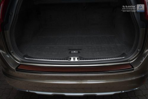 Avisa fekete acél, piros-fekete karbon acél és karbon lökhárítóvédő VOLVO XC60 2013-2017