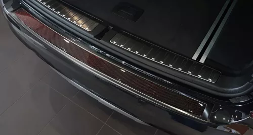 Avisa fekete acél, piros karbon acél és karbon lökhárítóvédő BMW X3 F25 FL 2015->