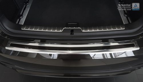 Avisa lökhárítóvédő BMW X6 II F16 2014-2019 acél & carbon mintás fényes acél, fekete carbon mintá