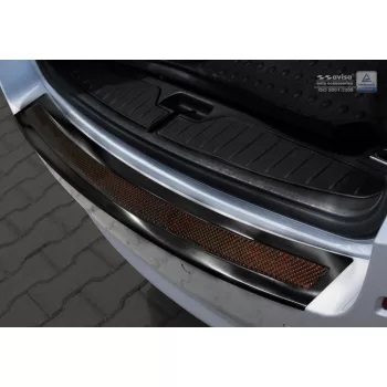   Avisa fekete acél, piros-fekete karbon acél és karbon lökhárítóvédő BMW 5 F11 touring 2010-2013, FL 2013-2017