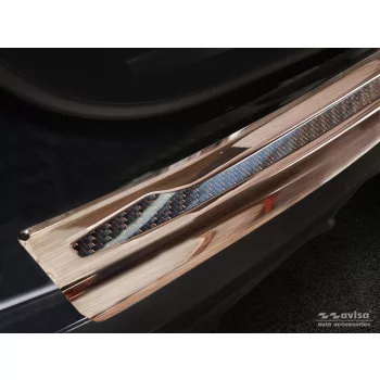   Avisa szálcsiszolt réz, réz karbon acél és karbon lökhárítóvédő PORSCHE CAYENNE III (P0536) 2017 -2023 "Performance"