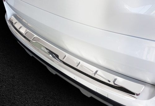 Avisa hátsó lökhárítóvédő "Performance" BMW X5 IV G05 M-pakiet 2018->acél & carbon mintás ezüst