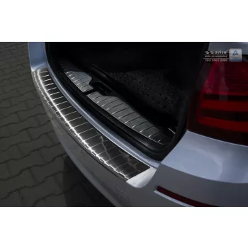   Avisa fekete acél lökhárítóvédő BMW 5 F11 touring 2010-2013, FL 2013-2017