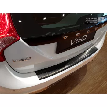   Avisa fekete acél lökhárítóvédő VOLVO V60 2010-2013, FL2013-2018, VOLVO V60 CROSS COUNTRY 2015->