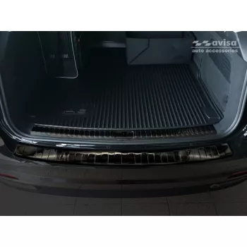   Avisa fekete acél lökhárítóvédő AUDI A6 C8 V Avant/S-Line/Allroad 2018-2023, FL.2023-2025, AUDI A6 C8 V Allroad 2019->