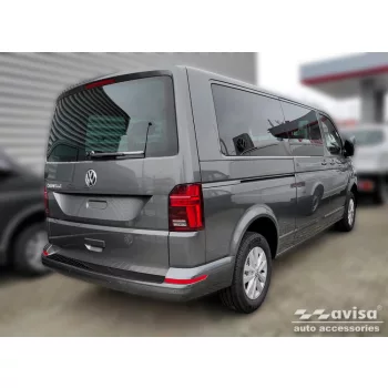   Avisa fekete acél lökhárítóvédő hosszabb kivitel VOLKSWAGEN T6 Caravelle 2015-2019, FL2019-2024
