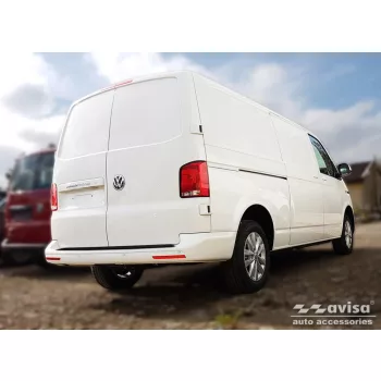   Avisa fekete acél lökhárítóvédő hosszabb kivitel TRANSPORTER T5 Multivan, Caravelle 2003-2012, FL2012-2015, TRANSPORTER T6 2015-2019, FL2019-2024