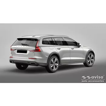   Avisa fekete acél lökhárítóvédő VOLVO V60 II combi 2018->, VOLVO V60 II CROSS COUNTRY 2018->, VOLVO V60 II Plug-In Hybrid 2019->/R-model 2019->