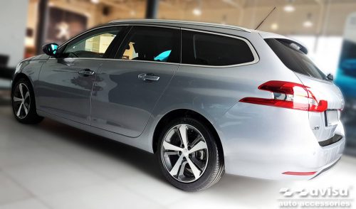 Avisa lökhárítóvédő PEUGEOT 308 II SW combi 2013-2017, FL2017-2021 acel fekete