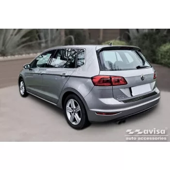   Avisa fekete karbon lökhárítóvédő VOLKSWAGEN GOLF SPORTSVAN 2014-2017, FL2017->
