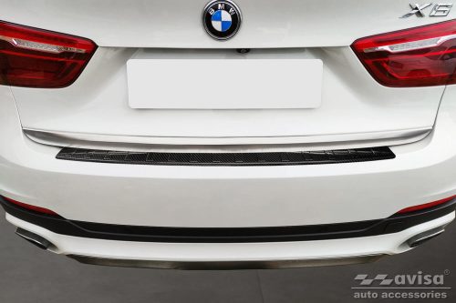 Avisa lökhárítóvédő BMW X6 II F16 2014-2019 carbon mintás fekete