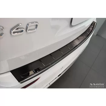   Avisa fekete/fekete tüköracél lökhárítóvédő "Shadow Prémium" XC60 II/XC60 II R-DESIGN 2017-FL.2021, FL.2021-2025 stb.