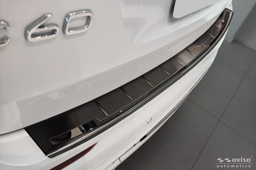 Avisa fekete/fekete tüköracél lökhárítóvédő "Shadow Prémium" XC60 II/XC60 II R-DESIGN 2017-FL.2021, FL.2021-2025 stb.