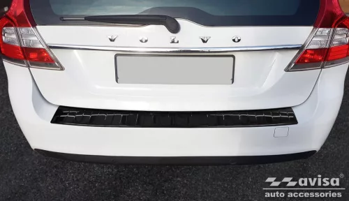 Avisa fekete tüköracél lökhárítóvédő VOLVO V70 III FL2014-2016