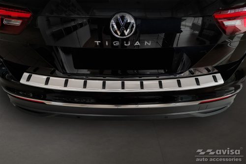 Avisa új erősített kivetelű lökhárítóvédő VOLKSWAGEN TIGUAN II 2015-2020, FL2020->acél ezüst