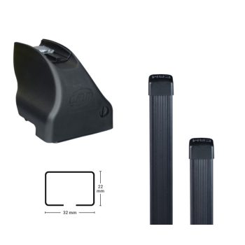   CAM acél tetőcsomagtartó normál tetős autókhoz , zárat nem tartalmazza (40083_2822)