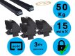 CAM acél tetőcsomagtartó fixpontos autókhoz , zárat nem tartalmazza (40615_2822)