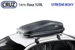 CRUZ EASY 320A tetőbox, fényes sötétszürke színben