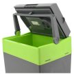 Autós hűtőláda fűtéssel 30l (szürkészöld, A++)