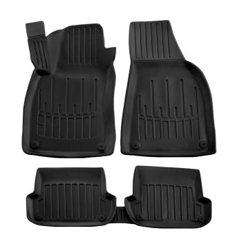   EgriAuto Premium fekete 3D gumiszőnyeg patenttal Audi A4 (B6) 2000-2004 5db
