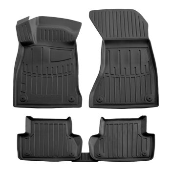   EgriAuto Premium fekete 3D gumiszőnyeg patenttal Audi A4 (B9) 2015-2024 5db