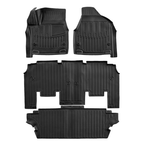 EgriAuto Premium fekete 3D gumiszőnyeg patenttal Chrysler Pacifica 2 7mistny 2016-2023 4 db