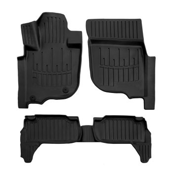   EgriAuto Premium fekete 3D gumiszőnyeg patenttal Mitsubishi Pajero Sport 3 2015- 5db