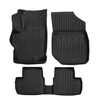   EgriAuto Premium fekete 3D gumiszőnyeg patenttal Peugeot 301 2012- 5db