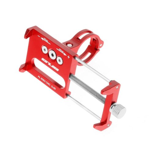 GUB bike holder for mobile phone G85 Aluminium red