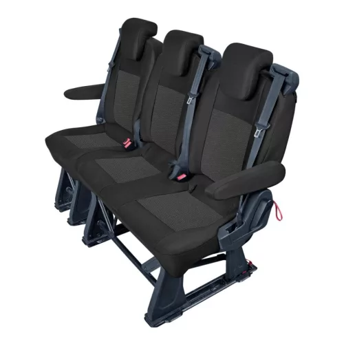 Méretpontos üléshuzat Ford Tourneo Custom 2012-2018 (2. vagy 3. sor, 3 háttámla + 2 ülés)