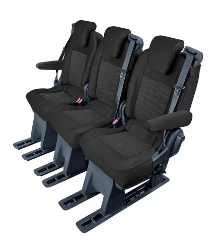 Méretpontos üléshuzat Ford Tourneo Custom 2018- (2. vagy 3. üléssor, 3 különálló ülés)