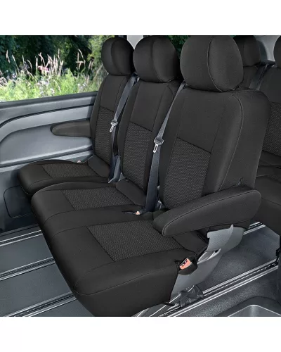 Méretpontos üléshuzat Mercedes Vito/Viano/V-osztály 2014- (2. sor, 1+1+1)